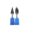 Venta al por mayor de fábrica lima rotativa de carburo 6*14 cabeza de rectificado de acero de tungsteno mango de 6 mm ranura simple doble grabado cabeza de rectificado de metal