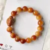 [Producto Nuevo de Fábrica] Pulsera de Raíz de Bodhi Huoshayun para Hombre Doble Círculo Placa de Rosario para Jugar Pulsera de Cuentas de Bodhi para Jugar