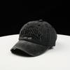 Gorra de béisbol con personalidad, forro suave y bordado de primavera y verano, gorra de mezclilla lavada simple para hombres y mujeres, gorra de moda para hombres y mujeres