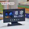 Produção Personalizada de Despertador Luminoso Tela Colorida de Tempo Previsão do Tempo Relógio Eletrônico Doméstico com Calendário Perpétuo Relógio de Mesa