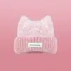 Bonito Gorro de Punto con Orejas de Gato para Mujer, Nuevo Estilo Otoño/Invierno 2026, Engrosado para Calor, Hace que la Cara se Vea Más Pequeña, Circunferencia de Cabeza Grande