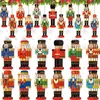 Decoración de Cascanueces Navideño Transfronterizo Colgante de Madera Personaje Festivo Tradicional Navideño Hecho a Mano