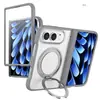 Aplicável para Película de Capa de Celular Apple Duo com Suporte Giratório Integrado Capa Anti-queda Dobrável para iPhone Duo