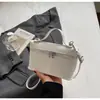 Bolsa Caixinha Texturizada Simples e Estilosa para Mulheres, Nova Tendência de Moda Outono Inicial 2025, Bolsa de Mão Cor Sólida, Bolsa de Ombro e Transversal