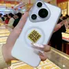 Pegatina de Teléfono de Oro Puro 999 Estilo Tiktok, Éxito Instantáneo Pastel de Cumpleaños Gato de la Suerte Pegatina de Pan de Oro Regalo