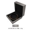 Nueva caja de embalaje para joyas de cuero cepillado dorado, caja de alta gama para anillos y collares, caja de embalaje ligera y de lujo para joyas.