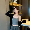 Bralette Sexy Caliente Versátil Ajustado con Tirantes Cruzados Sin Sujetador Top Corto de Tubo Camisola para Mujer Venta al por Mayor