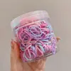 Goma Negra Desechable para el Cabello Banda Elástica Alta Elasticidad Anillo para el Cabello Infantil Accesorio para el Cabello para Niñas