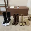Nuevas Botas de Caballero Cuadradas con Hebilla para Mujer, Otoño 2026, Botas de Tacón Grueso hasta la Media Pantorrilla para Mujer