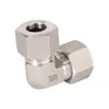 Conector de Ángulo Recto de Acero Inoxidable 316 con una Sola Virola Roke Conector de Ensamble Iso8434-1 Conector Hidráulico Din2353