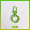 Llavero con hebilla de resorte de aleación chapada en color, hecho a mano, para colgar en el equipaje, accesorios de joyería DIY
