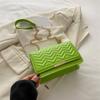 Bolso Pequeño Prismático Estilo Coreano 2024 Verano Nuevo Bolso de Moda para Mujer Textura Cadena Estilo Occidental Bolso de Hombro Cruzado para Viajes