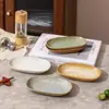 Platos de Cerámica Transfronterizos, Restaurantes de Vino de Alta Gama, Platos para Toallas Faciales Comerciales, Bandejas Japonesas para Mesa, Bocadillos, Pasteles, Platos para Bocadillos