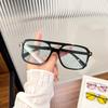 2025 Nuevas Gafas de Sol Retro Ins de Moda Transfronterizas con Forma de T y Doble Puente, Gafas de Sol Coloridas, Gafas de Sol Cuadradas Modernas