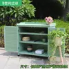 Almacenamiento de Gabinete de Zapatos de Madera Maciza para Exteriores al por Mayor Gabinete de Almacenamiento Puerta de Villa Protección Solar Impermeable Caja de Herramientas para Patio Balcón de Jardín Artículos Varios