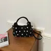 Bolso de diseño único para mujer, nuevo bolso tote de moda 2026 con lunares, bolso de hombro chic estilo coreano, bolso cruzado versátil