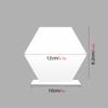 BT306 tarjeta de mesa acrílica hexagonal en blanco transfronteriza número de mesa de boda tarjeta de mesa DIY tarjeta de asiento personalizada