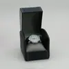 Caixa de Relógio em Couro PU Lichia Caixa de Relógio Business Avançada Caixa de Presente Armazenamento de Joias Flip Embalagem Caixa de Relógio Arredondada