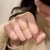 Anillo de Esmalte Estilo Chino Anillo de Fuga para Mujeres con Temperamento Suave Flor de Durazno Degradada Anillo de Comida Dulce Venta Directa de Fábrica