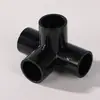 Cotovelo de PVC Preto Tubo de Abastecimento de Água Tê Caixa de Viragem Filtro de Fundo de Aquário Acessórios de Drenagem Conector de Entrada/Saída de Água Anti-Transbordamento