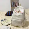 Mochila de Estilo Japonés Nueva de Alto Valor Fresca Dulce Linda de Cachorro para Estudiantes de Secundaria y Preparatoria Mochila Ligera para Salidas de Primavera