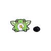 Broche criativo de animal cartoon, versátil, formato de sapinho fofo, liga metálica, gota de óleo, acessórios para bolsa de sapo