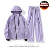Conjunto de Traje de Esquí para Exteriores con Forro de Felpa Tallas Grandes para Pareja para Mujer, Ropa de Montañismo Impermeable y Resistente al Viento, Conjunto Cálido de Dos Piezas