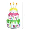 Banner Colgante de Cumpleaños Decoración para Fiesta Infantil Accesorios Pastel Inflable Fondo de Feliz Cumpleaños Personalizado