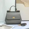 Nova Coleção Miss Sicily Estampa de Palmeira Simples Versátil Ombro Transversal Portátil Moda para o Dia a Dia Banquete Bolsa Feminina