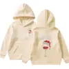 Moletom com Capuz Infantil Bebê Primavera e Outono Blusa Jaqueta com Capuz Moletom Liso Infantil Pode Ser Personalizado com Logo