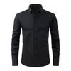 Camisa Jiachuan Elástica en Cuatro Direcciones Transfronteriza Camisa para Hombre Sin Planchar Resistente a las Arrugas Comercio Exterior Simple de Negocios Camisa Delgada Ropa para Hombre