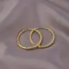 Pendientes de Aro Minimalistas en Varios Tamaños, Versátiles para el Uso Diario, Estilo Neutro, Pendientes de Aro de Lujo de Alta Gama, Artísticos de Nicho