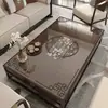 Nuevo Mantel de Mesa Estilo Chino, Mantel para Mesa de Centro Estilo Chino, Transparente, Resistente al Calor, Impermeable, a Prueba de Aceite, Lavable, Limpiable con Paño, Mantel para Mesa de Comedor de Madera Maciza