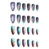 WM-188 cor areia movediça bola amêndoa unhas postiças estilo ins florescendo meninas quentes europeias e americanas 24 peças usando comprimidos para unhas atacado