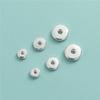 Accesorios de cuentas de rueda con junta de plata de ley S925, pulsera de cuerda hecha a mano, material de joyería con cuentas