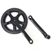 Pedivela de Bicicleta Dobrável Bicicleta de Velocidade Única Conjunto de Braço de Pedivela de 40 Dentes Coroa de Bicicleta Braço de Pedaleira Furo Quadrado Acessórios de Bicicleta