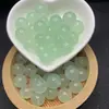 7A cuentas sueltas de jade dongling poco profundas, semiacabado, DIY, joyería hecha a mano, accesorios para pulsera de cristal, collar, material de cuentas redondas, lote