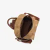 Mochila Facial de Gato para Mujer GDCK Mini Mochila de Día Color Café tipo Gamuza con Colgante de Peluche