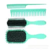 Set de Peines para Peluquería, Peine Masajeador con Bolsa de Aire Menos Estática, Peine con Cojín de Aire, Peine Rodillo Estilizador para Cabello Rizado, Peine de Costillas Cruzado