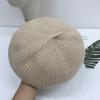 Boina de Lana Tejida Japonesa Nueva Otoño e Invierno Estilo Coreano para Mujer Gorra de Pintor Cálida de Lana Cool Choo Choo Moda