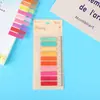 Clasificación de estudiantes pegatinas de índice color morandi pegatinas de etiqueta de hoja suelta pegatinas de cuerda fluorescente transparentes de colores y convenientes