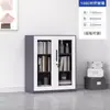 Estantería de acero con veta de madera, vitrina modular con puerta de cristal para el hogar, estudio u oficina, adecuada para almacenar documentos