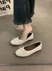 Zapatos planos de cuero suave, gamuza, estilo Chanel para ir al trabajo para mujer, estilo coreano primavera/otoño 2026, perfectos con faldas, ropa de noche y zapatos de abuela