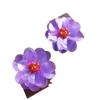 Accesorios de Ropa de Escenario Spot Flores Zapatos y Sombreros Flores Decorativas Flores de Lentejuelas Moradas con Cuentas a Mano Corsage DIY Flores para Zapatos