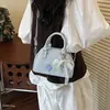 Bolso Cruzado Nuevo de Moda 2026 Estilo Bowling Bordado Lindo para Mujer, Versátil y a la Moda