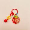 Llavero acrílico de alce navideño nuevo y creativo con forma de tarjeta de personaje navideño, bolsa, decoración, colgante, regalo, texto, joyería