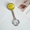 Reloj de Bolsillo de Enfermera con Cara Sonriente, Lindo y Colorido, Reloj de Cuarzo Simple con Pinza, Impresión a Color UV, Portátil para el Trabajo de Enfermería, Mayoreo