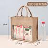 Bolsa Tote Patchwork Feita à Mão DIY Bolsa Tote Grafite Pintada à Mão Bolsa em Algodão-Linho Juta Linho Feita Sob Medida