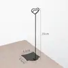 Soporte de Mesa para Tarjeta de Insertar de Metal Restaurante Té de Leche Pantalla de Código QR para Pedir Tarjeta de Código de Pago Tarjeta de Mesa Vertical Plato Producto