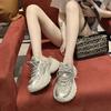 Sapatos de Pai Europeus com Solado de Pneu para Mulheres Sem Salto Meia-Bota Meia-Pantufa Venda por Atacado Novos Sapatos Esportivos e Casuais de Solado Grosso Trbottomy